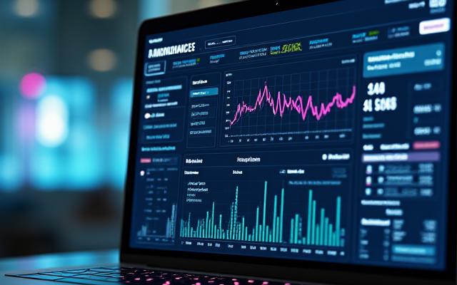 Agentic AI platform dashboard showing real-time financial analytics